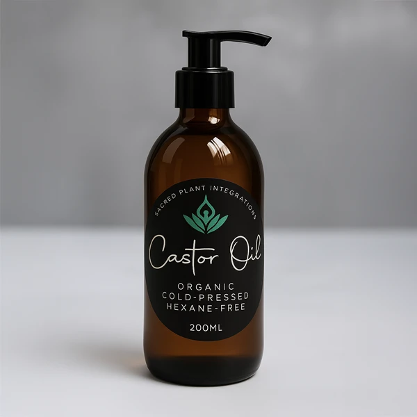 Discover the healing power of our organic cold-pressed, hexane-free castor oil (200ml). Rich in ricinoleic acid for skin, hair, nails, hormone balance, and inflammation relief. Natural, pure, and deeply nourishing.
