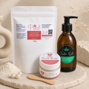 DIY Serum Refill Kit | Micronized Pearl Powder + Castor Oil
